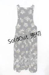 pa.se.ri. / フラワー柄ジャンパースカート  クロ O-25-11-17-024-LO-OP-IG-OS