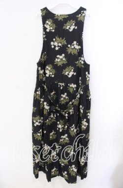 画像3: pa.se.ri. / フラワー柄ジャンパースカート  クロ O-25-11-17-024-LO-OP-IG-OS