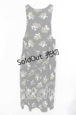 画像3: pa.se.ri. / フラワー柄ジャンパースカート  クロ O-25-11-17-024-LO-OP-IG-OS