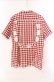 画像3: WONDERFUL WORLD / ロゴパッチギンガムシャツ  アカ×シロ O-25-11-17-026-LO-BL-IG-OS (3)