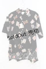 Karl Helmut / トランプ柄シャツ  クロ O-25-11-17-028-EL-BL-IG-OS