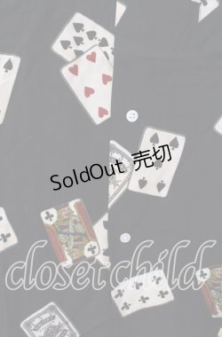 画像2: Karl Helmut / トランプ柄シャツ  クロ O-25-11-17-028-EL-BL-IG-OS