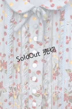 画像2: PINK HOUSE / チェリープリント裾ギンガムワンピース【お直しあり】  ミント O-25-11-17-029-LO-OP-IG-OS