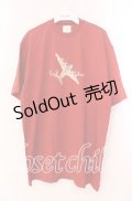 Karl Helmut / 飛行機プリントTシャツ  アカ O-25-11-17-031-EL-TS-IG-ZI