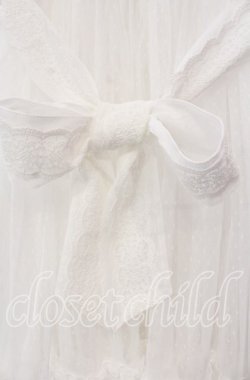 画像3: Chalmiere / ドットチュールガウン M シロ O-25-11-18-031-LO-OP-OW-OS