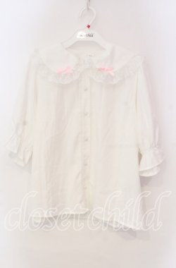画像1: Alice Mashiro / うさ耳ブラウス L シロ O-25-11-18-032-LO-BL-OW-OS