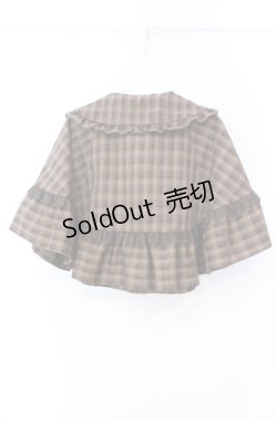 画像3: axes femme POETIQUE / レース重ねリボンタイ付ケープ M ブラウン O-25-11-18-033-AX-JA-OW-OS