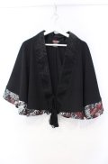 Qutie Frash / 2022漆黒-SIKKOKU-ポンチョ  ブラック O-25-11-18-034-QU-JA-IG-OS