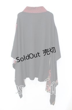 画像4: Qutie Frash / 2023年プレミアム 宵鶴着物チュニック  ブラック×レッド O-25-11-18-035-QU-TO-IG-OS