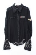 Qutie Frash / ミリタリーシャツ  ブラック O-25-11-18-036-QU-TO-IG-OS