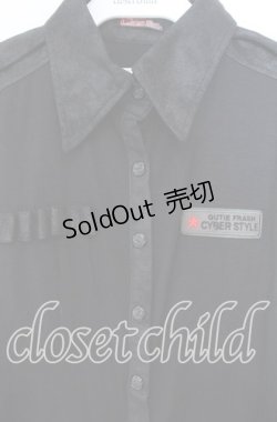 画像2: Qutie Frash / ミリタリーシャツ  ブラック O-25-11-18-036-QU-TO-IG-OS