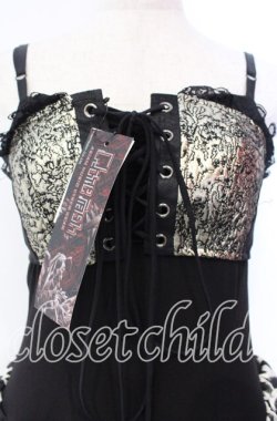 画像2: Qutie Frash / キャミワンピース  ブラック×グリーン O-25-11-18-037-QU-OP-IG-OS