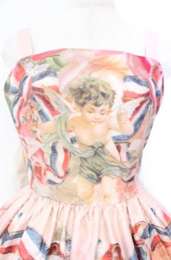 画像2: Juliette et Justine / Chat Tricolore（シャ トリコロール）ジャンパースカート 1 ピンク O-25-11-18-040-CL-OP-IG-OS