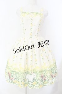 Innocent World / 土田穣うさぎとりすジャンパースカート  アイボリー O-25-11-18-041-IW-OP-IG-OS