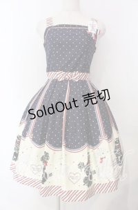 Innocent World / フレンチプードルジャストウエストジャンパースカート Ｍ ネイビー O-25-11-18-042-IW-OP-IG-OS