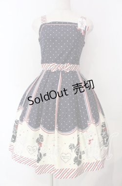 画像1: Innocent World / フレンチプードルジャストウエストジャンパースカート Ｍ ネイビー O-25-11-18-042-IW-OP-IG-OS