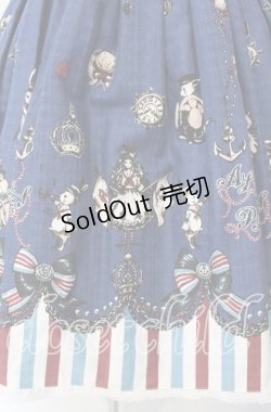 画像3: ALICE and the PIRATES / アリスのワンダーマリントレジャー柄ジャンパースカート  ネイビー O-25-11-18-044-PA-OP-IG-OS
