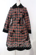 Innocent World / タータンチェックフレデリックコートワンピース  グリーン O-25-11-18-046-IW-OP-IG-OS
