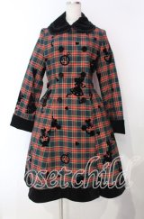 Innocent World / タータンチェックフレデリックコートワンピース  グリーン O-25-11-18-046-IW-OP-IG-OS
