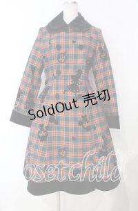 Innocent World / タータンチェックフレデリックコートワンピース  グリーン O-25-11-18-046-IW-OP-IG-OS
