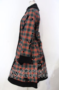 画像3: Innocent World / タータンチェックフレデリックコートワンピース  グリーン O-25-11-18-046-IW-OP-IG-OS