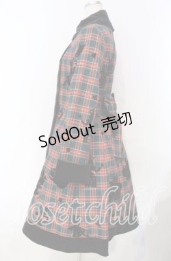 画像3: Innocent World / タータンチェックフレデリックコートワンピース  グリーン O-25-11-18-046-IW-OP-IG-OS