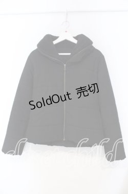 画像1: axes femme / ショート中綿コート M クロ O-25-11-18-006-AX-CO-OW-OS