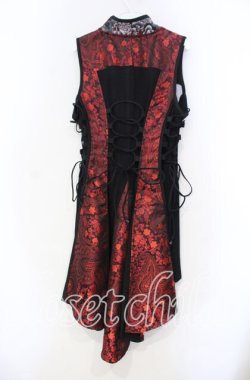 画像3: Qutie Frash / 和柄チャイナワンピ  レッド O-25-11-18-057-QU-OP-OW-OS