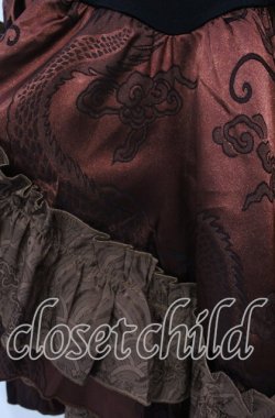 画像3: Qutie Frash / チャイナキャミワンピ  ブラウン O-25-11-18-060-QU-OP-OW-OS