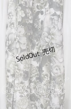 画像2: Qutie Frash / 和柄プリーツロングスカート  ホワイト O-25-11-18-065-QU-SK-OW-OS