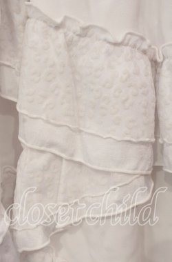 画像2: Qutie Frash / 3段フリルロングスカート  ホワイト O-25-11-18-067-QU-SK-IG-OS