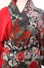 画像2: Qutie Frash / 2025 浴衣3点SET  レッド O-25-11-18-071-QU-OP-OW-ZT352 (2)