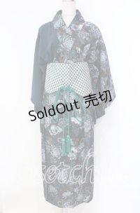 Qutie Frash / 2025 浴衣3点SET  グリーン O-25-11-18-072-QU-OP-OW-ZT352