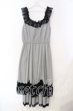 画像1: axes femme / ローズリボンチェックワンピース F クロ O-25-11-18-009-AX-OP-OW-OS