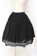 MIHO MATSUDA / ローズレースフレアースカート  ブラック O-25-11-18-075-GO-SK-IG-OS