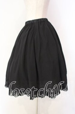 画像3: MIHO MATSUDA / ローズレースフレアースカート  ブラック O-25-11-18-075-GO-SK-IG-OS