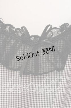 画像2: axes femme / ローズリボンチェックワンピース F クロ O-25-11-18-009-AX-OP-OW-OS