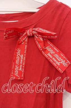 画像2: Jane Marple / The 30th Ribbonのトロンプルイユワンピース Ｍ アカ×アイボリー O-25-11-18-077-JM-OP-IG-OS