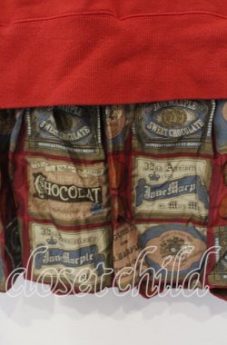 画像3: Jane Marple / Chocolat classiqueのトレーナーワンピース Ｍ アカ O-25-11-18-078-JM-OP-IG-OS