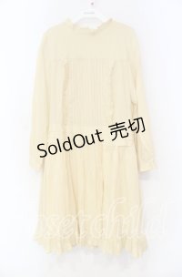 Jane Marple / Dobby cloth colette dress ドレス Ｍ イエロー O-25-11-18-079-JM-OP-IG-OS