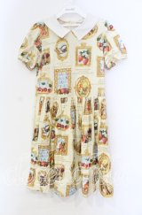 Jane Marple / Anniversary フレームのパフスリーブワンピース Ｍ アイボリー O-25-11-18-080-JM-OP-IG-OS