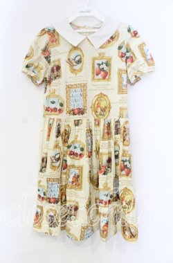 画像1: Jane Marple / Anniversary フレームのパフスリーブワンピース Ｍ アイボリー O-25-11-18-080-JM-OP-IG-OS