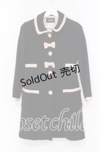 MILK / Dollyコート  クロ×ピンク O-25-11-18-083-ML-CO-IG-OS