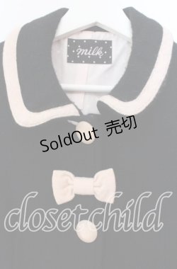 画像2: MILK / Dollyコート  クロ×ピンク O-25-11-18-083-ML-CO-IG-OS