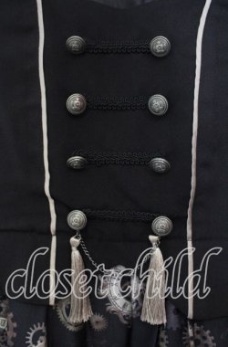 画像2: axes femme / レトロクロック柄ジャンスカ F クロ O-25-11-18-010-AX-OP-OW-OS