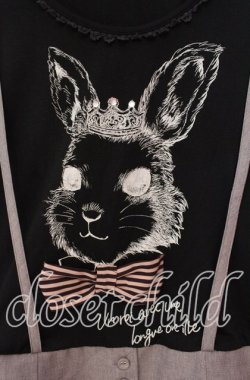 画像2: axes femme POETIQUE / サスペンダー風カットソー  クロ×グレー O-25-11-18-086-AX-TO-IG-OS