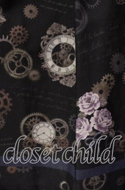 画像3: axes femme / レトロクロック柄ジャンスカ F クロ O-25-11-18-010-AX-OP-OW-OS