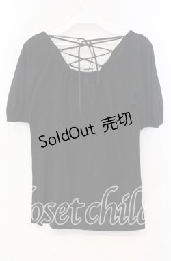 画像2: MIHO MATSUDA / レースアップT  ブラック O-25-11-18-088-GO-TO-IG-OS