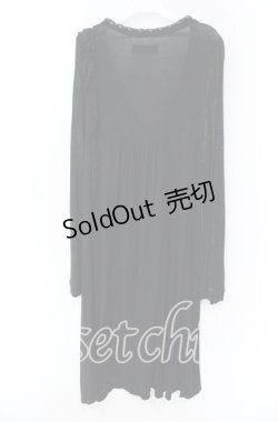 画像4: GRAMM / ラメプリントロングカーディガン  ブラック O-25-11-18-089-HN-TO-IG-OS