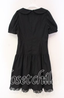 画像4: MIHO MATSUDA / ダブルボタンパフスリーブワンピース  ブラック O-25-11-18-091-GO-OP-IG-OS